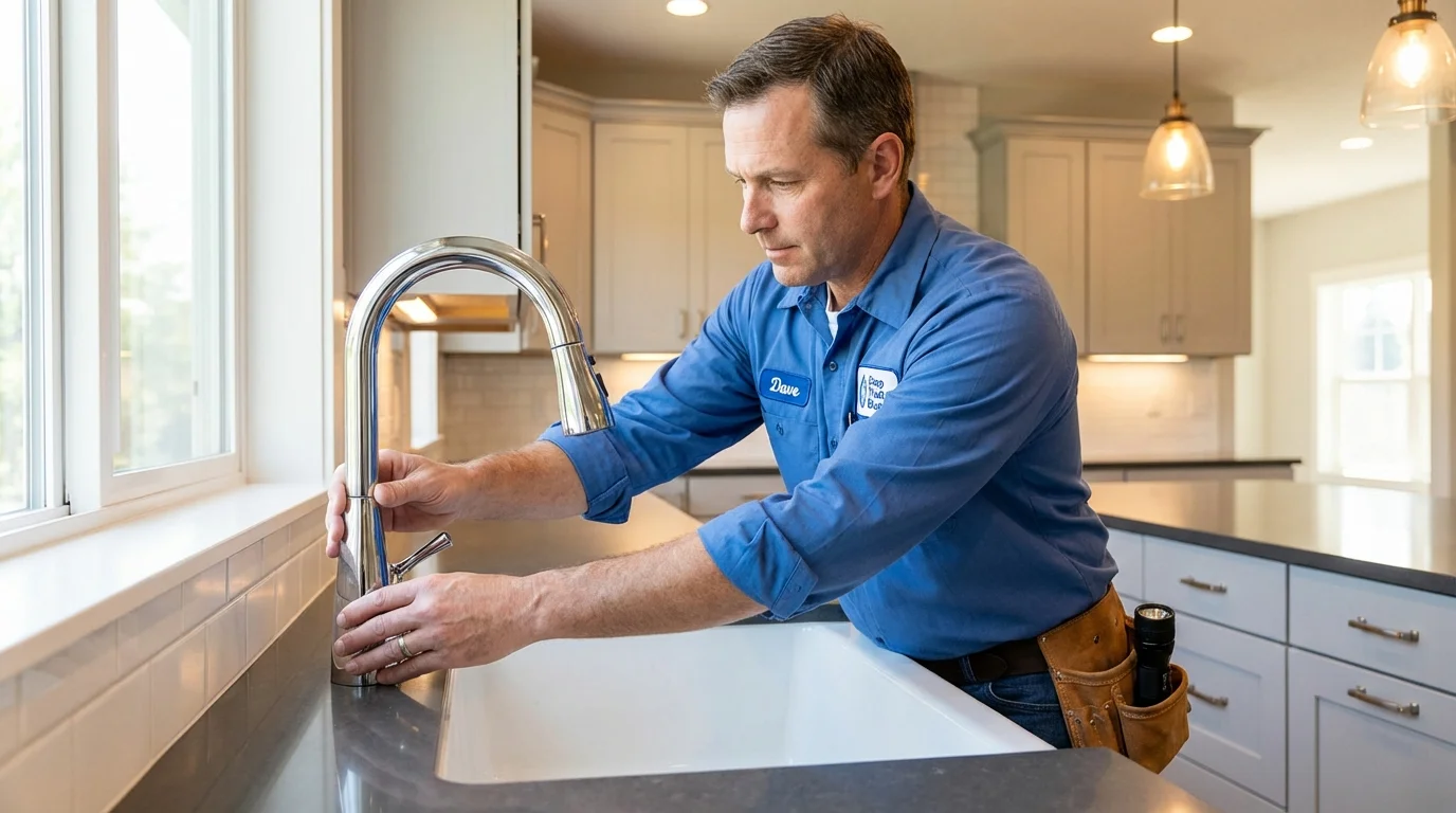 Kitchen faucet installation by Johns Plumbing LLC in Sanderson