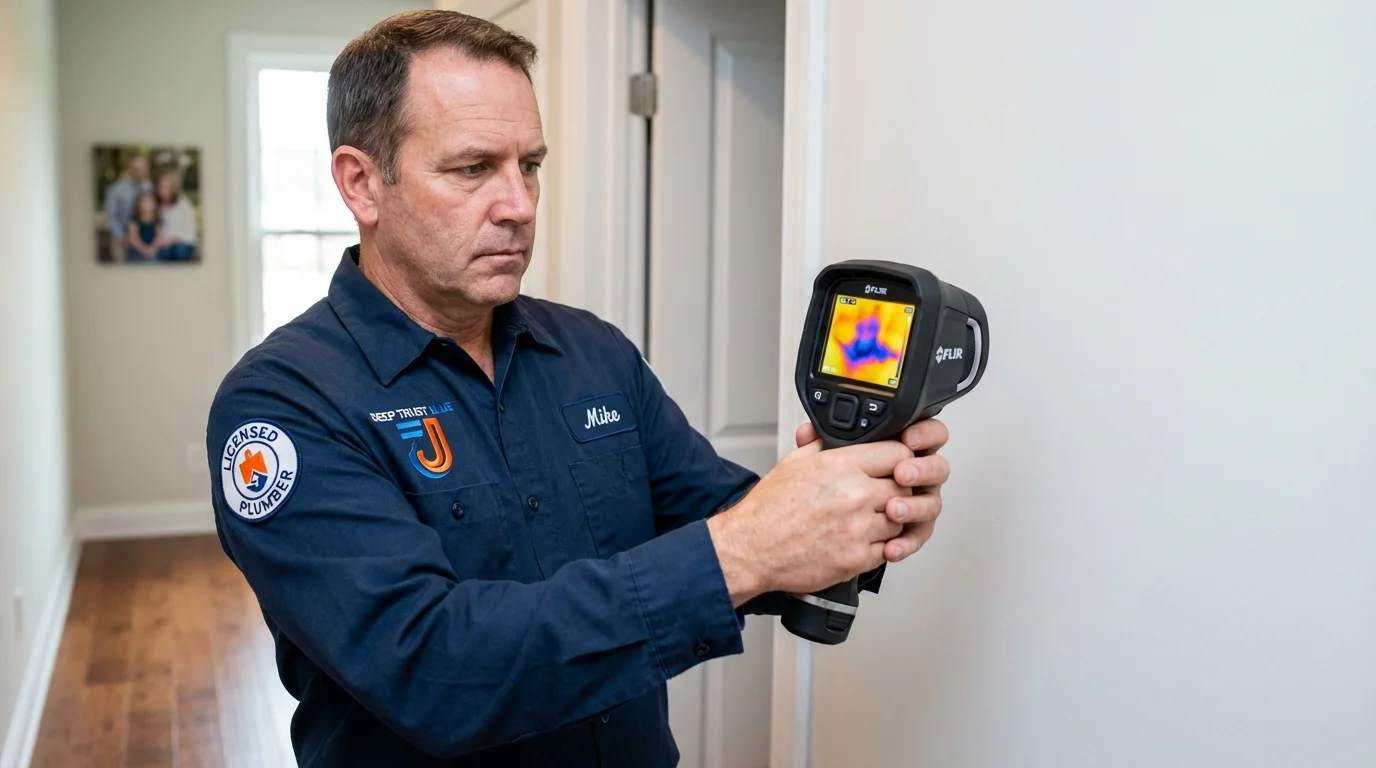 Thermal imaging leak detection by Johns Plumbing LLC in Sanderson